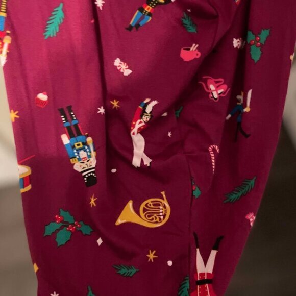 NEW 2Pc 3X 22W-24W Women's Soft Nutcracker Ballet Christmas Pajamas w/ Pockets - Picture 5 of 5